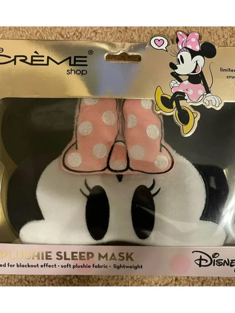 The Crème Shop x Disney Minnie Mouse 3D Plushie Sleep Mask